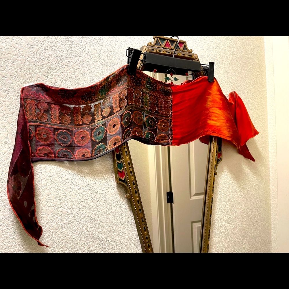 Silk head scarf
